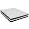 Flash Furniture Full Size Black Fabric Platform Bed with Mattress SL-BM10-6-GG - alternate 6